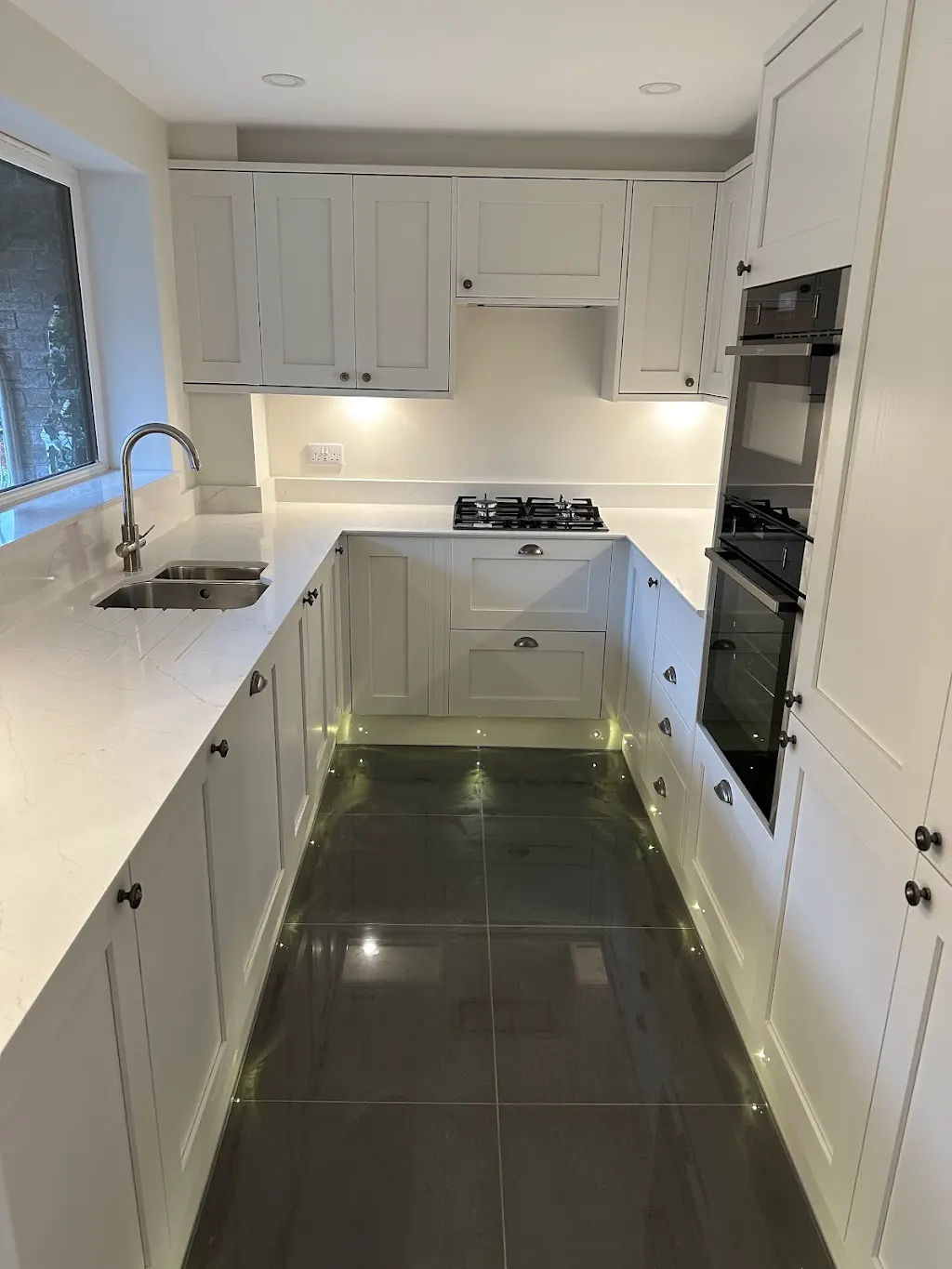 White handmade shaker kitchen
